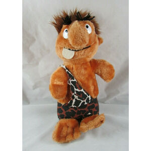 ACE Novelty Caveman Stuffed Plush Character Toy 11.5" Vintage 70s 80s